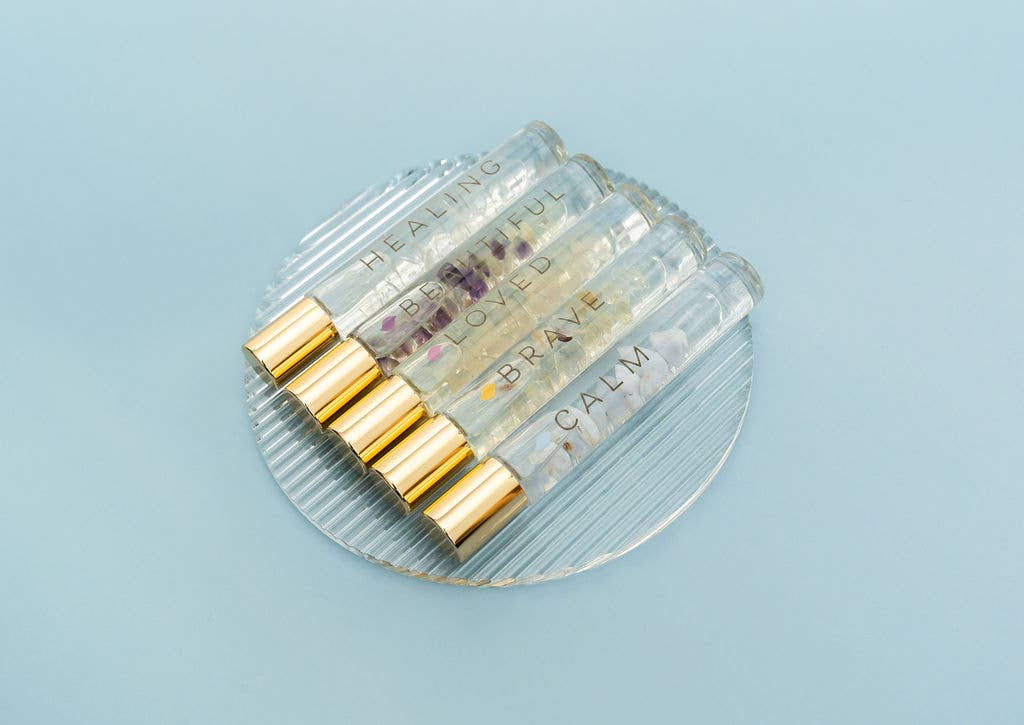 Crystal Roller Bottles, HEALING blend, natural perfume