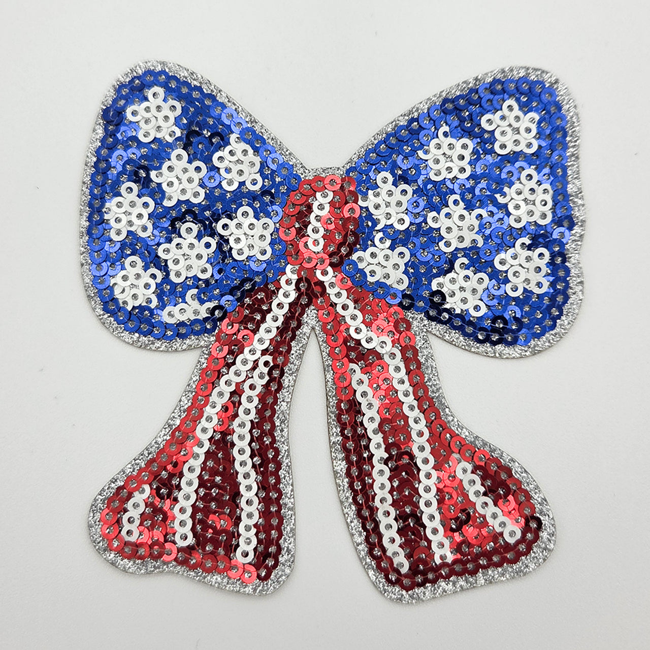 Patriotic Sequin Bow HAT/POCKET Patch