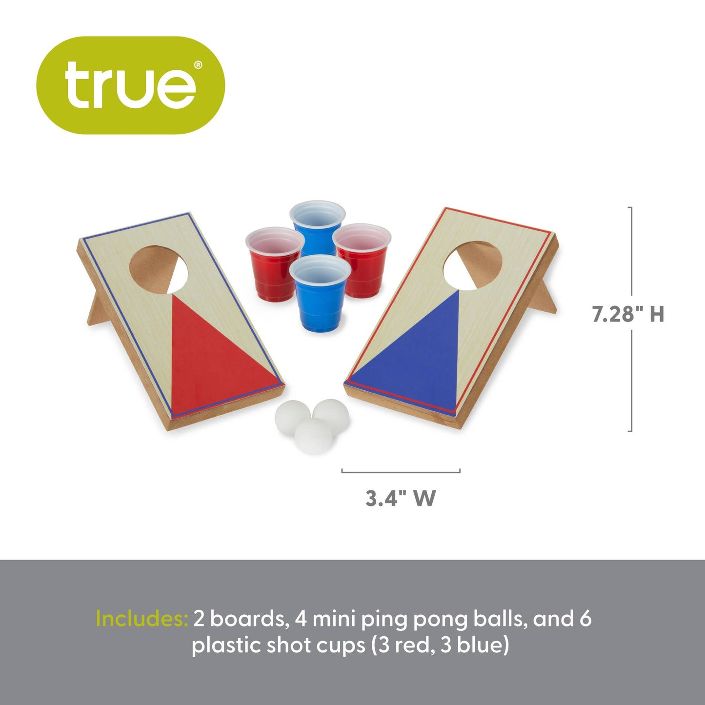 Mini Cornhole Pong Set