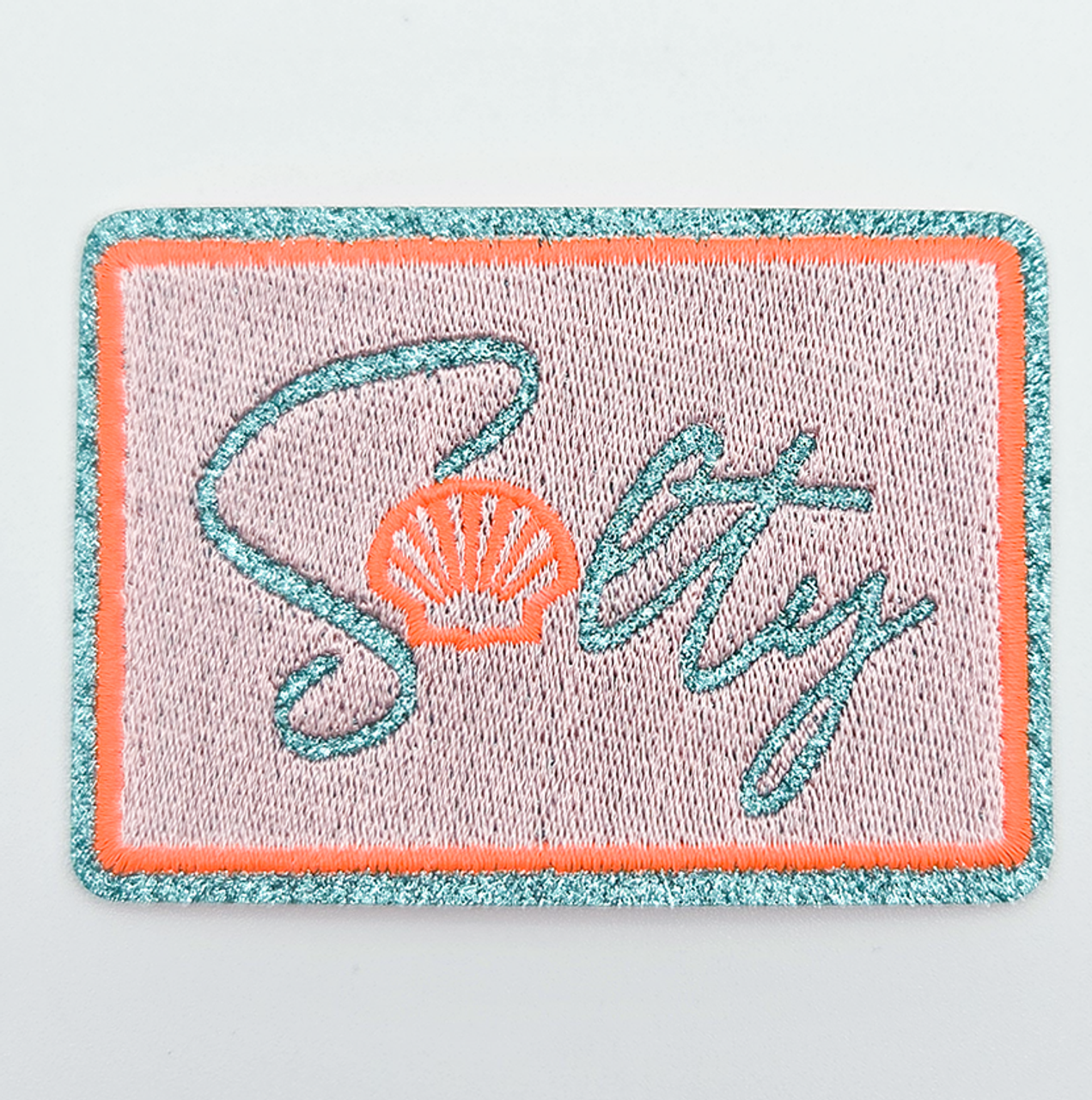 Salty Embroidered Glitter HAT/POCKET Patch