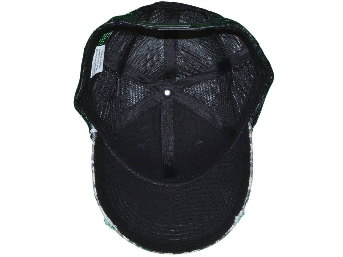 Animal Print Vintage Trucker Hats Soft Structured Distressed