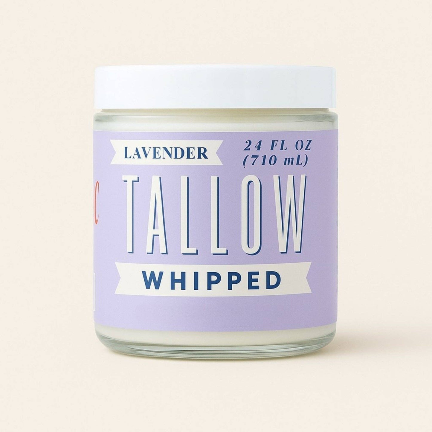 Lavender Whipped Tallow Moisturizer | Natural Beef Tallow Lotion | Calming, Preservative-Free Skincare by Lady May Tallow