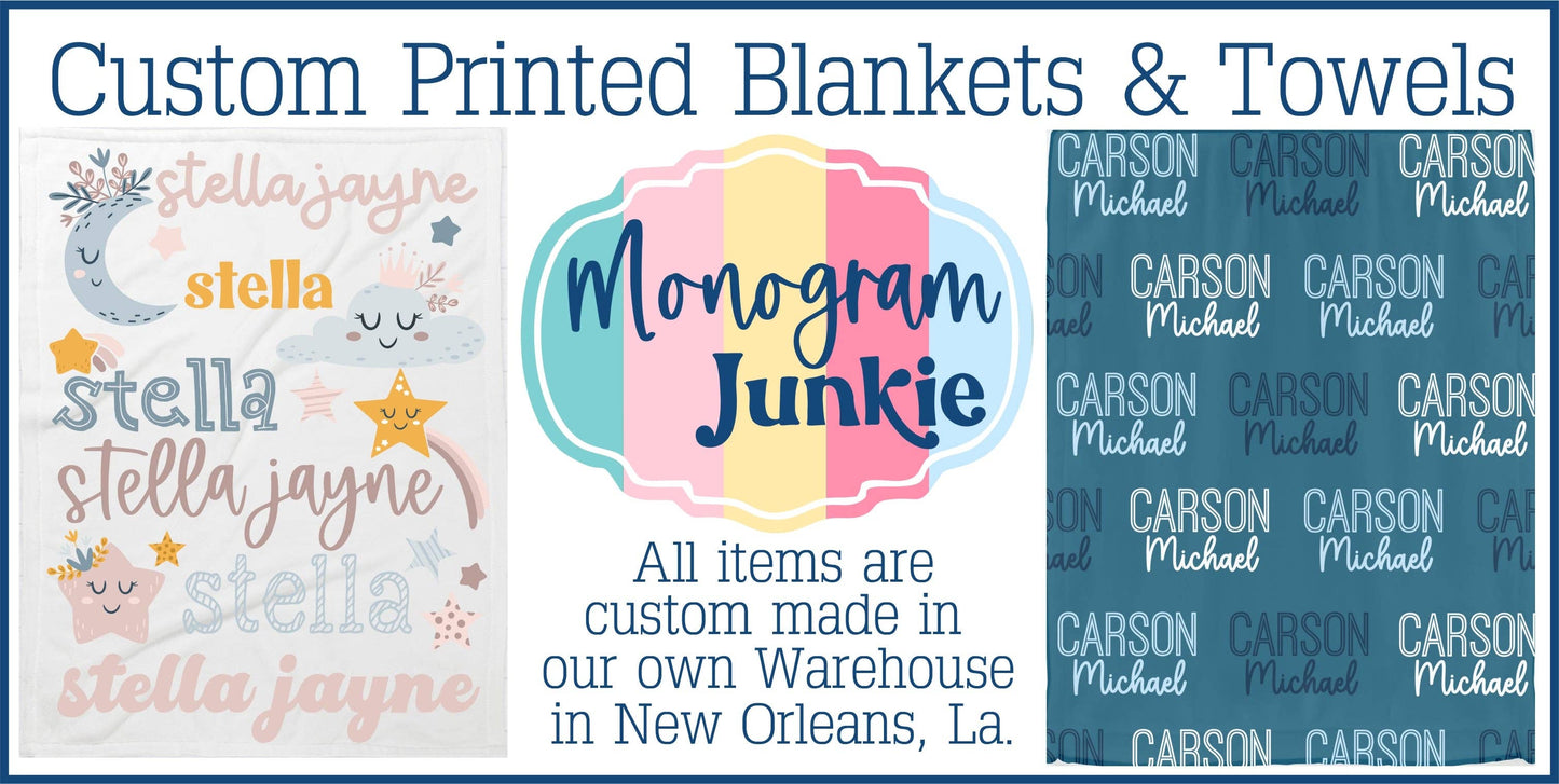 Personalized Ombre Boys Beach Towel