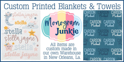 Personalized Ombre Boys Beach Towel