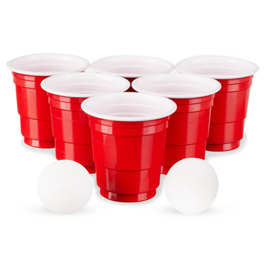 Party Mini Beer Pong Set of 12 Shot Cups and 2 XS Balls