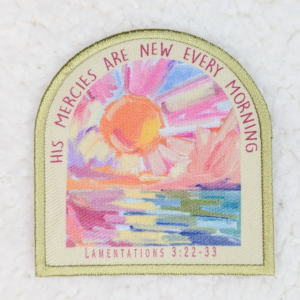 His Mercies Are New Every Morning Embroidered HAT/POCKET Pat