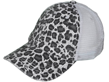 Animal Print Vintage Trucker Hats Soft Structured Distressed