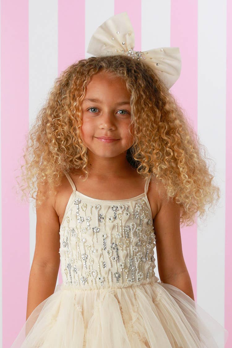 Ivory Bow Headband