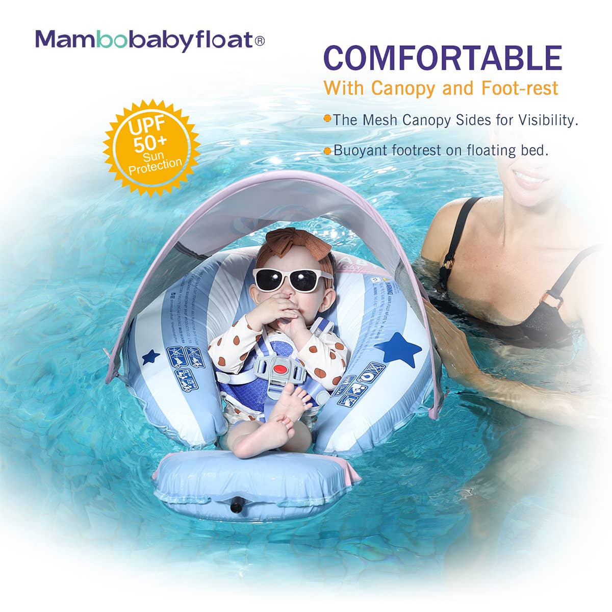 Mambobaby Float - Light Traveler - Hot Air Balloon Blue