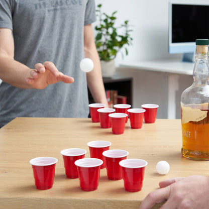 Party Mini Beer Pong Set of 12 Shot Cups and 2 XS Balls
