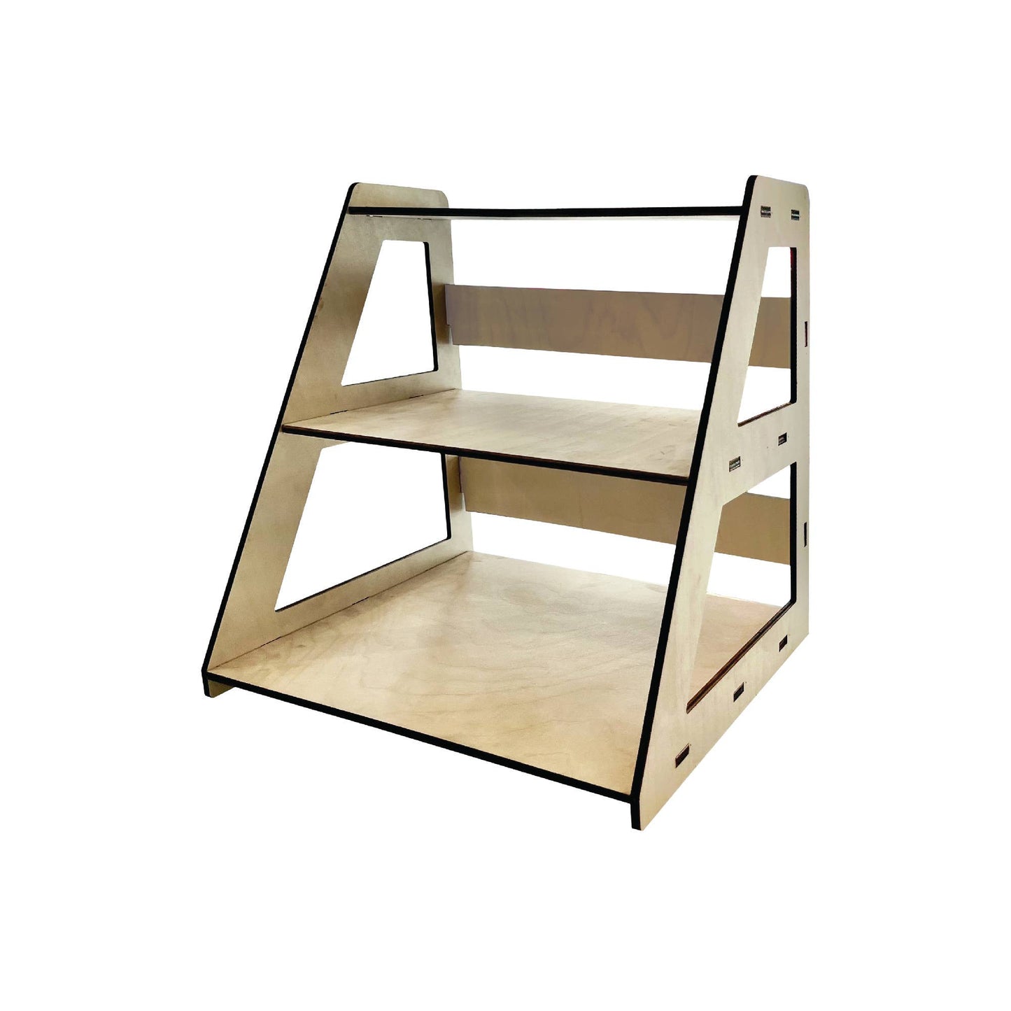 3-Tier Retail Table Display Stand with Shelves