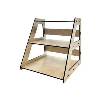 3-Tier Retail Table Display Stand with Shelves
