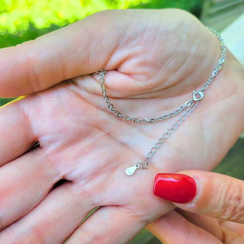 925 Sterling Silver Sideways Cross Necklace