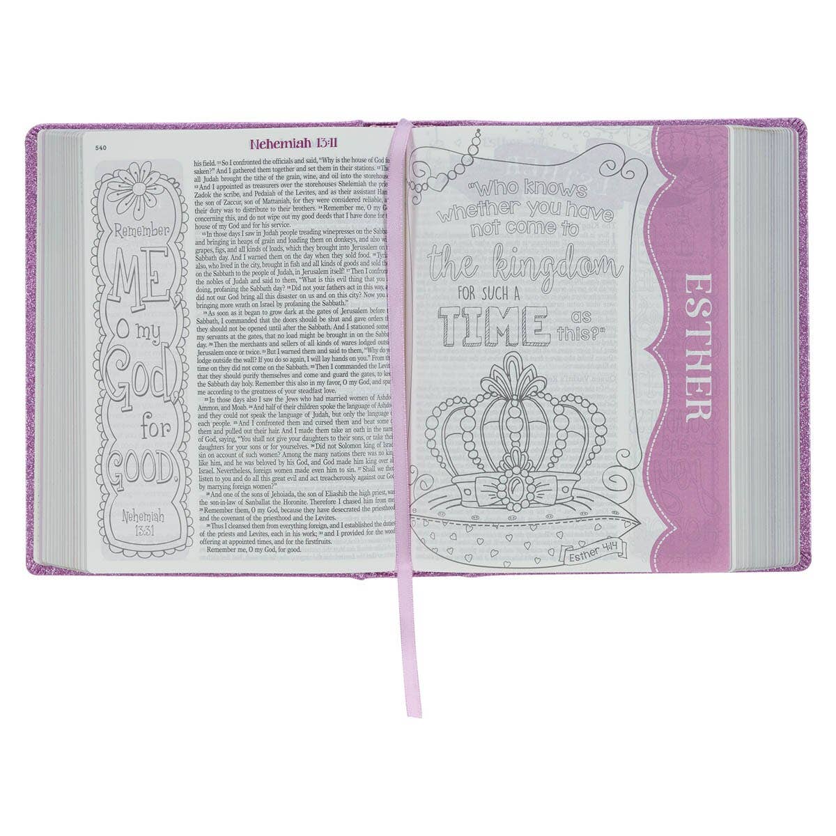 Purple Glitter My Creative Bible for Girls - an ESV Journali