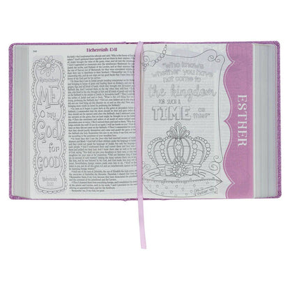 Purple Glitter My Creative Bible for Girls - an ESV Journali