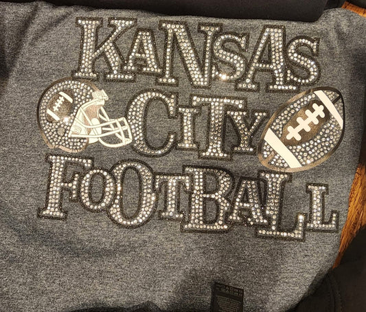 Gray Kansas City Football Long Sleeve Shirt