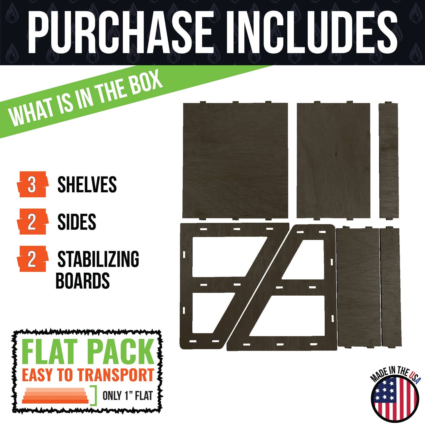 3-Tier Retail Table Display Stand with Shelves