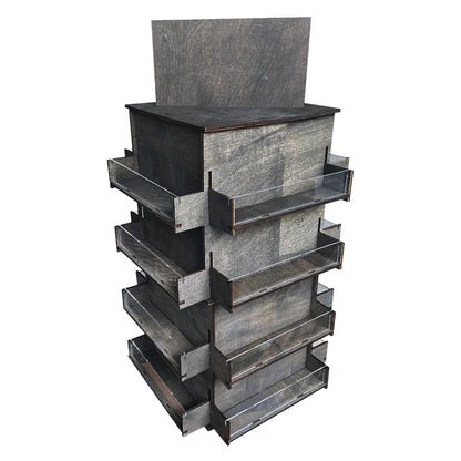 4-Sided Rotating Display Stand for Craft Shows, Trade Shows