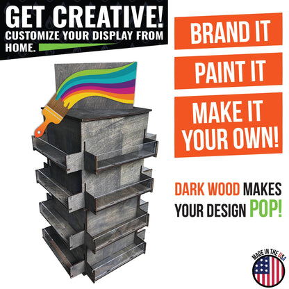 4-Sided Rotating Display Stand for Craft Shows, Trade Shows
