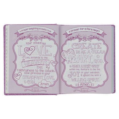 Purple Glitter My Creative Bible for Girls - an ESV Journali