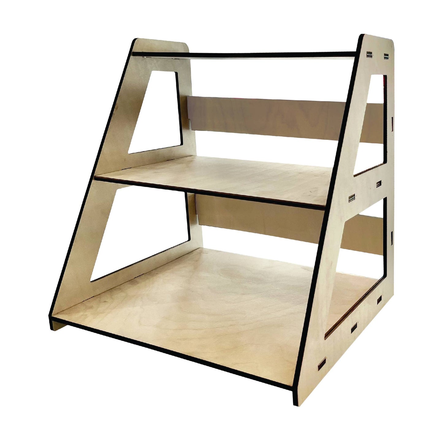 3-Tier Retail Table Display Stand with Shelves