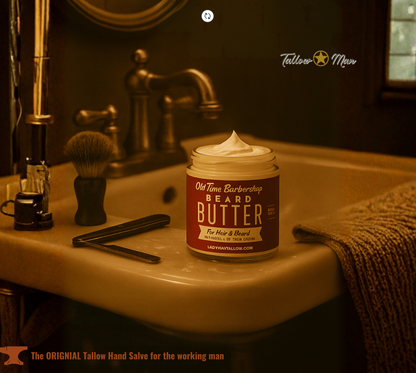 Tallow Man Old Time Barbershop Beard + Body Butter | Men's G