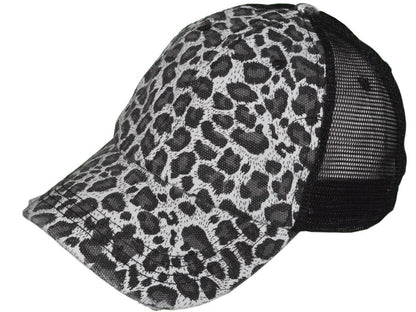 Animal Print Vintage Trucker Hats Soft Structured Distressed
