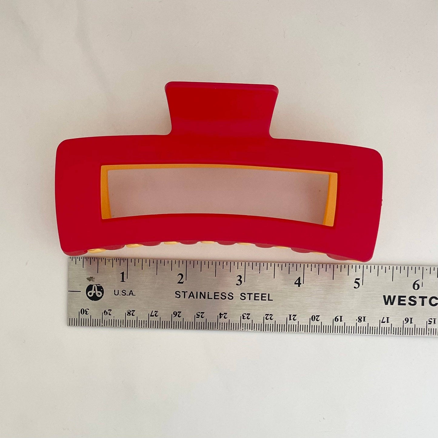 JUMBO Two Tone Claw Clip - Chiefs