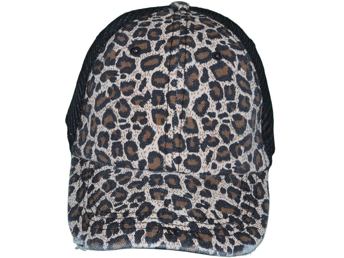 Animal Print Vintage Trucker Hats Soft Structured Distressed