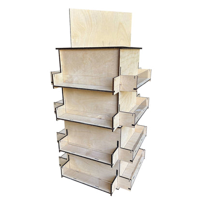 4-Sided Rotating Display Stand for Craft Shows, Trade Shows