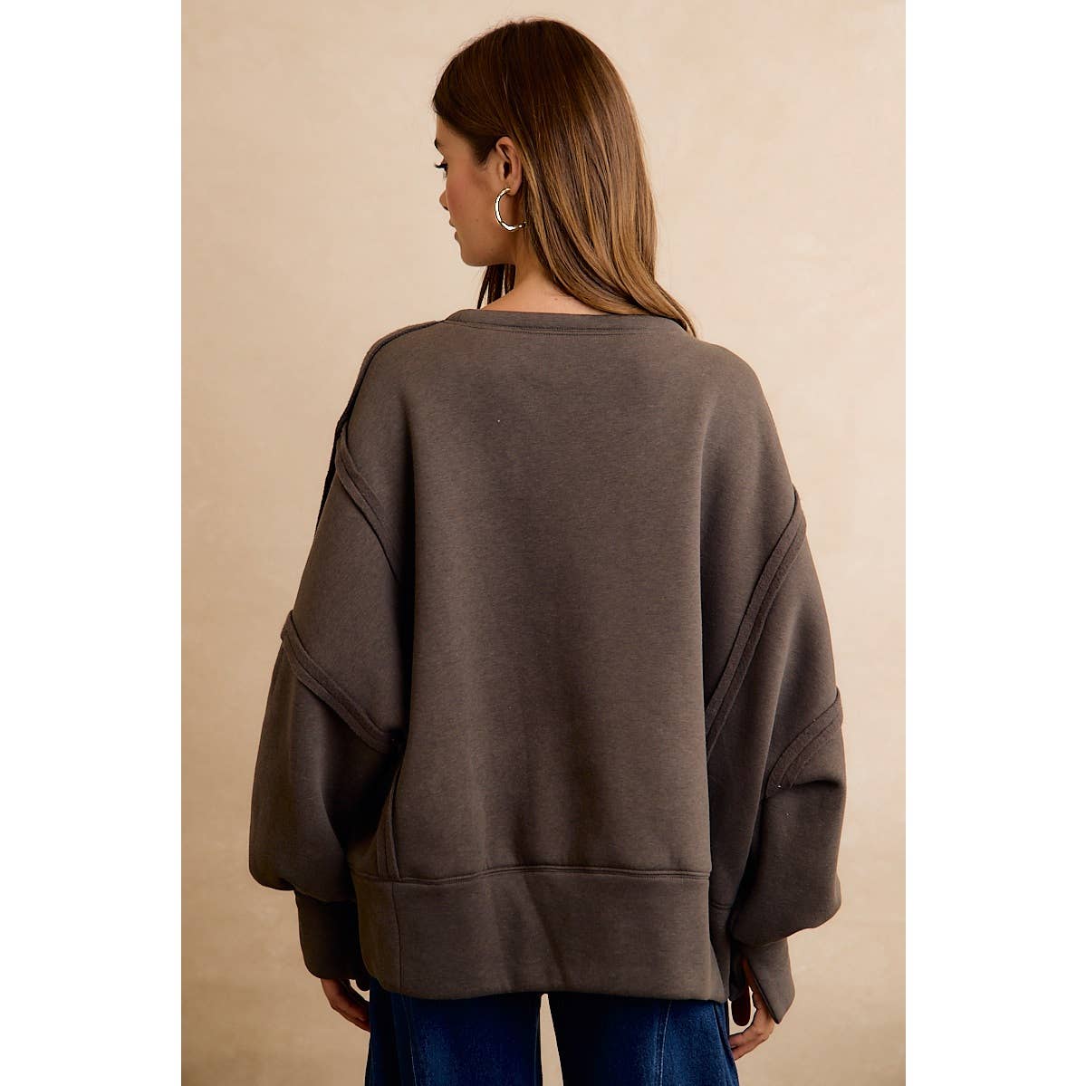 HALLOWEEN SPOOKY CHENILLE APPLIQUE SWEATSHIRT