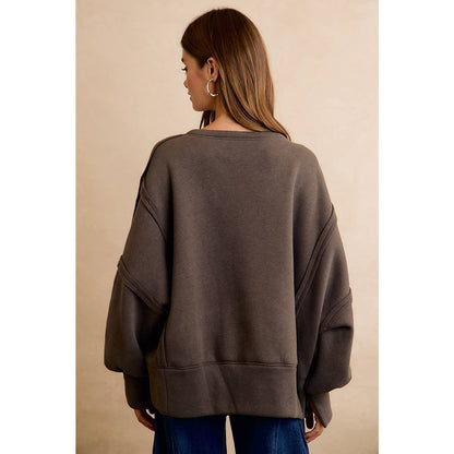 HALLOWEEN SPOOKY CHENILLE APPLIQUE SWEATSHIRT